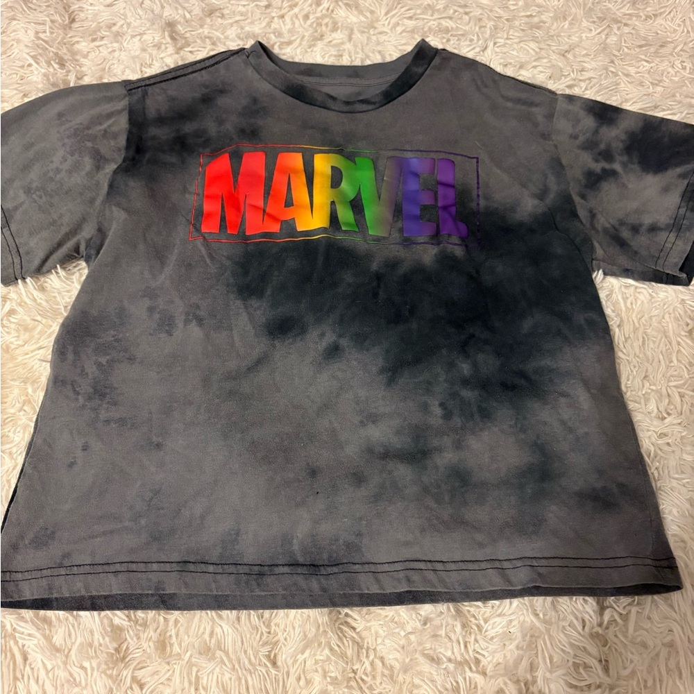 Marvel Tie-Dye T-Shirt - Gray